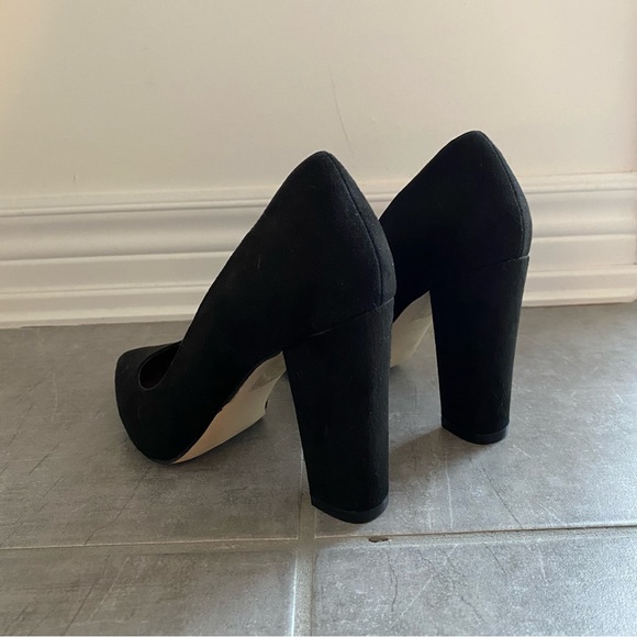 Call it Spring Black Suede Heels, US size 6.5 - Picture 2 of 5